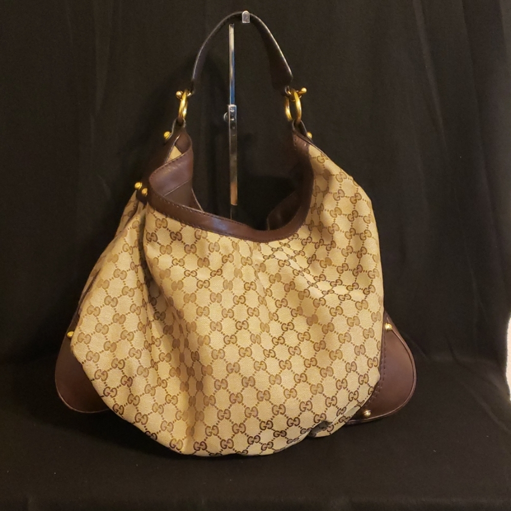 Authentic Gucci Canvas Hobo